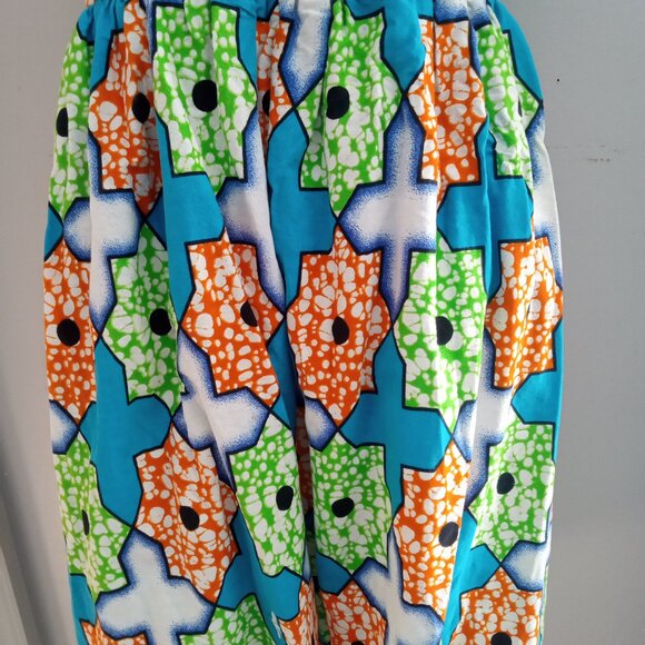 Ankara African print Dress Handmade size 10 - Picture 5 of 7